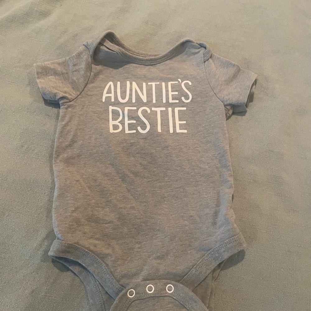 Cat & Jack Gray Bodysuit - Auntie's Bestie
